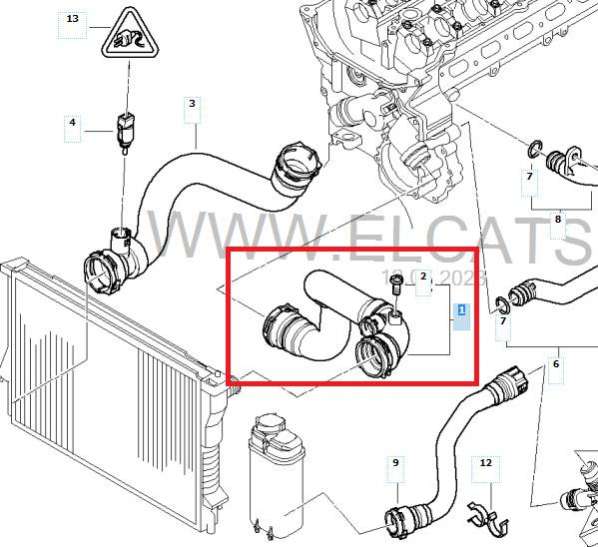 115375007337500733 Патрубок охлаждения BMW X5 E53 2002г. | Фото № 2 115375007337500733 Патрубок охлаждения BMW X5 E53 2002г. - Фото 2