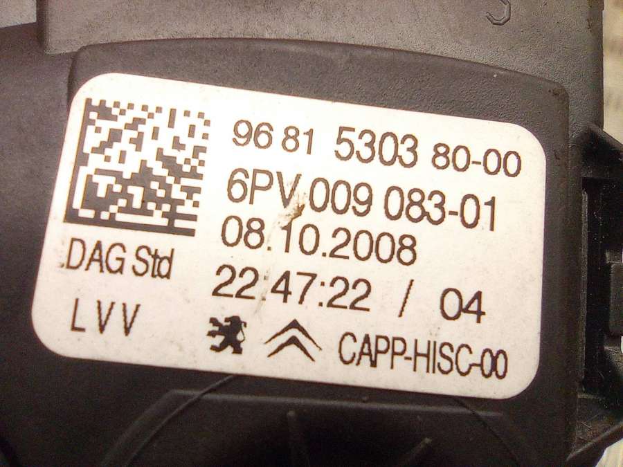 6PV00908301 Педаль газа  Peugeot 308 T7 2013г. | Фото № 5  6PV00908301 Педаль газа  Peugeot 308 T7 2013г. - Фото 5