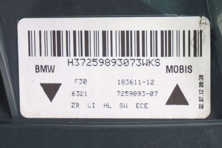 7259893 Фонарь задний левый  BMW 3 F0/F1/GT F4 (2012-2016) 2012г. | Фото № 6  7259893 Фонарь задний левый  BMW 3 F0/F1/GT F4 (2012-2016) 2012г. - Фото 6