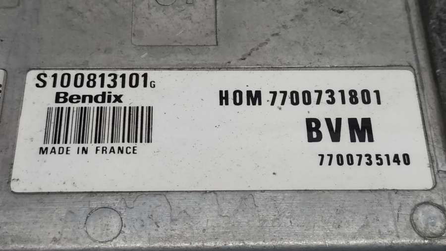 BVMHOM77007318017700735140BENDIXS100813101G Блок управления двигателем Renault 5 2 1995г. | Фото № 3 BVMHOM77007318017700735140BENDIXS100813101G Блок управления двигателем Renault 5 2 1995г. - Фото 3