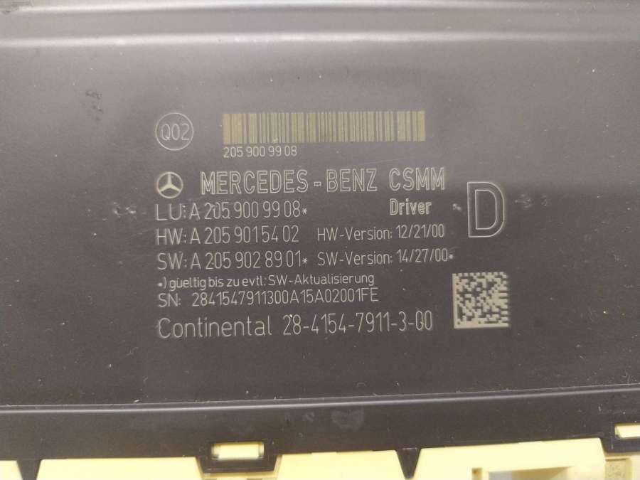 A2059009908 Блок управления сиденьем Mercedes C W205 2016г. | Фото № 2 A2059009908 Блок управления сиденьем Mercedes C W205 2016г. - Фото 2