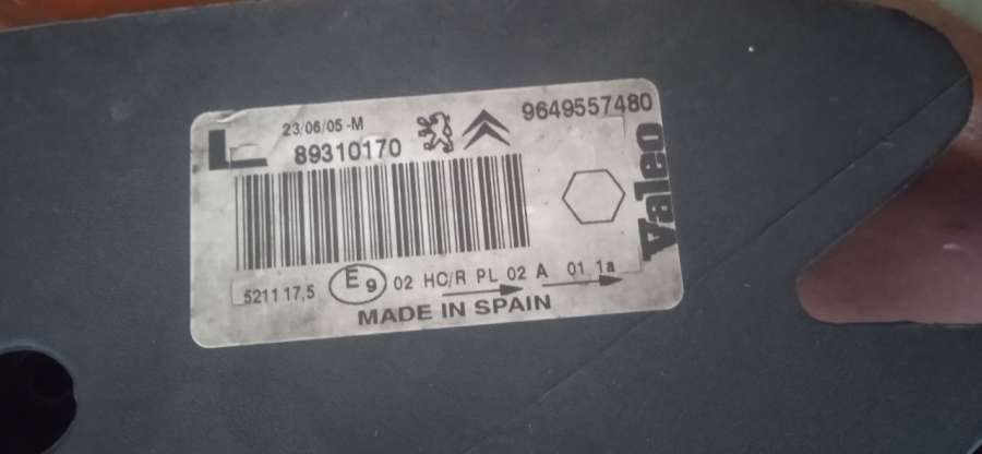 9649557480 Фара передняя левая Citroen Xsara Picasso 2005г. | Фото № 5 9649557480 Фара передняя левая Citroen Xsara Picasso 2005г. - Фото 5