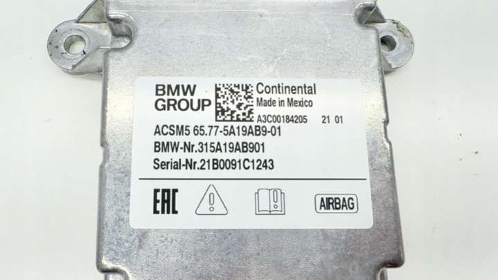 5A19AB95A656B35A1FC4898738949476858 Блок AirBag BMW 4 G26 G26 (2020-2024) 2020г. | Фото № 5 5A19AB95A656B35A1FC4898738949476858 Блок AirBag BMW 4 G26 G26 (2020-2024) 2020г. - Фото 5