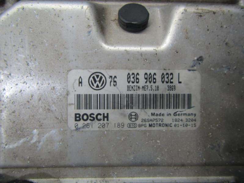 036906032l0261207189 Блок управления двигателем  Volkswagen Golf 2000г. | Фото № 3  036906032l0261207189 Блок управления двигателем  Volkswagen Golf 2000г. - Фото 3