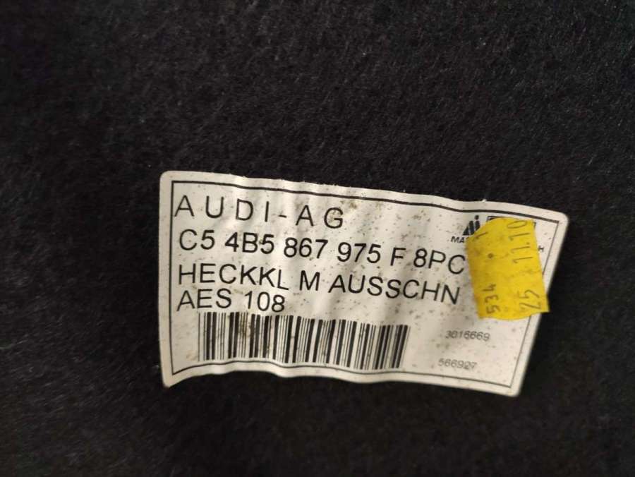 4b5867975f Обшивка крышки багажника  Audi A6 C5 (S6,RS6) 2000г. | Фото № 3  4b5867975f Обшивка крышки багажника  Audi A6 C5 (S6,RS6) 2000г. - Фото 3