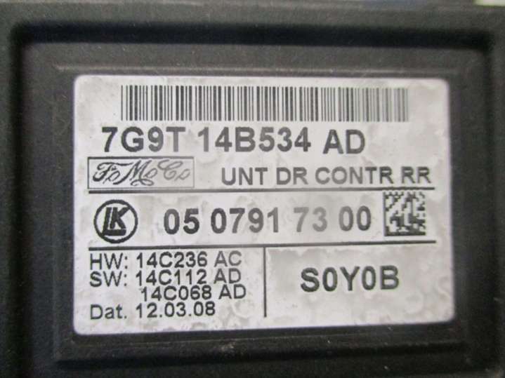 7G9T14B534AD Блок управления двери  Ford Mondeo 4 поколение (2007-2010) 2007г. | Фото № 3  7G9T14B534AD Блок управления двери  Ford Mondeo 4 поколение (2007-2010) 2007г. - Фото 3
