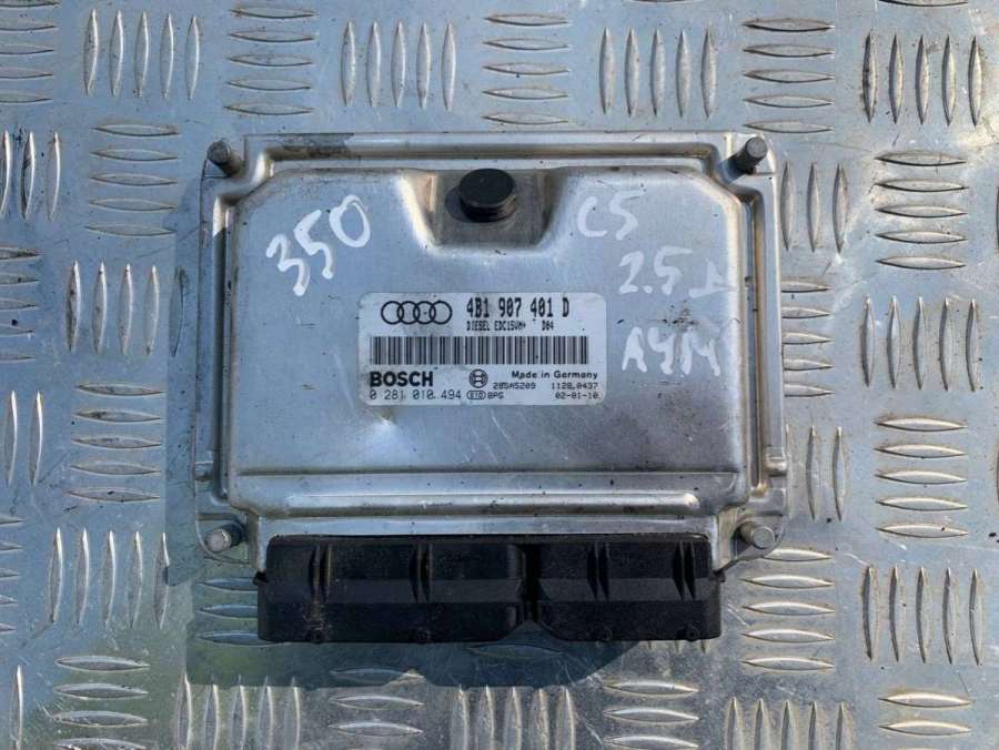 4B1907401D Блок управления двигателем  Audi A6 C5 (S6,RS6) 2002г. | Фото № 1  4B1907401D Блок управления двигателем  Audi A6 C5 (S6,RS6) 2002г. - Фото 1