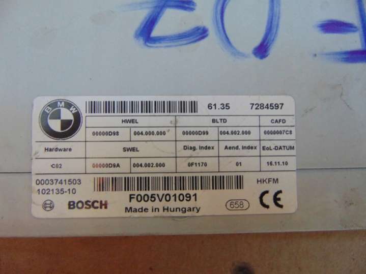 7284597 Блок управления (другие)  BMW 7 F01/F02 (2008-2012) 2008г. | Фото № 2  7284597 Блок управления (другие)  BMW 7 F01/F02 (2008-2012) 2008г. - Фото 2