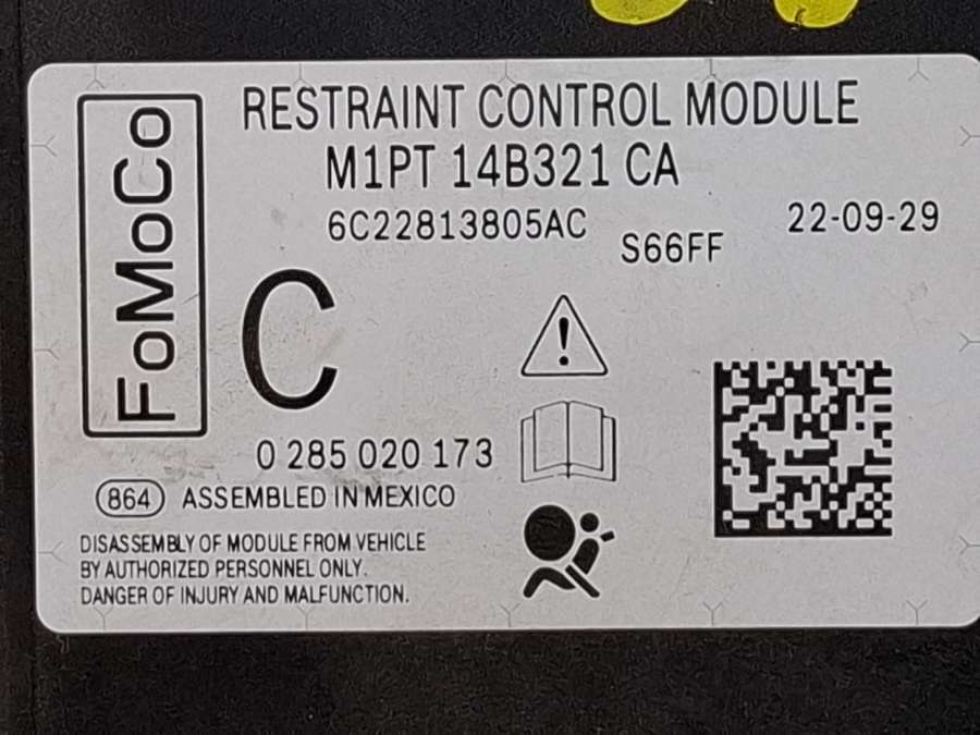 0285020173M1PT14B321CA Блок управления подушками безопасности Ford Escape 2021г. | Фото № 4 0285020173M1PT14B321CA Блок управления подушками безопасности Ford Escape 2021г. - Фото 4