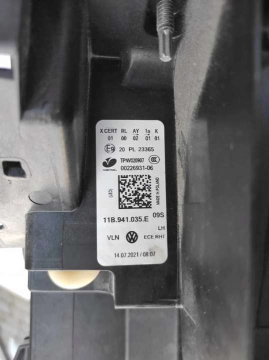 11B941035E Фара левая Volkswagen ID.3 1 поколение (2019-2024) 2019г. | Фото № 7 11B941035E Фара левая Volkswagen ID.3 1 поколение (2019-2024) 2019г. - Фото 7