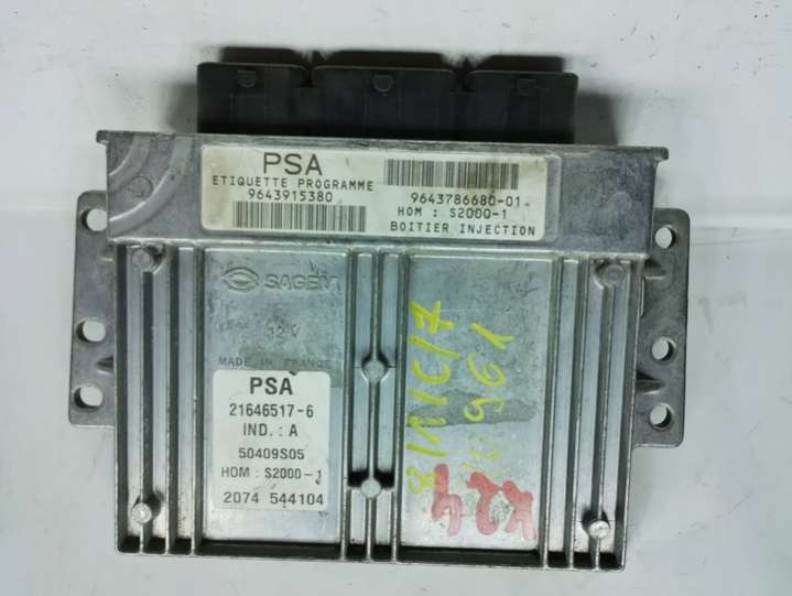 9643915380 Блок управления двигателем Citroen C5 1 поколение (2001-2004) 2001г. | Фото № 3 9643915380 Блок управления двигателем Citroen C5 1 поколение (2001-2004) 2001г. - Фото 3