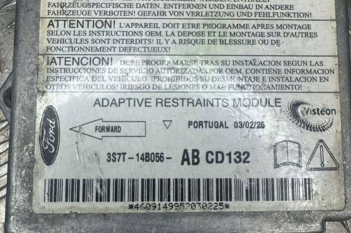 3S7T14B056 Блок AirBag  Ford Mondeo 3 поколение (2000-2003) 2000г. | Фото № 4  3S7T14B056 Блок AirBag  Ford Mondeo 3 поколение (2000-2003) 2000г. - Фото 4