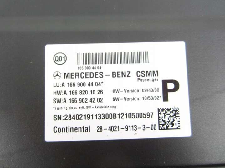 A1669004404 Блок комфорта  Mercedes ML W166 (2011-2015) 2011г. | Фото № 2  A1669004404 Блок комфорта  Mercedes ML W166 (2011-2015) 2011г. - Фото 2