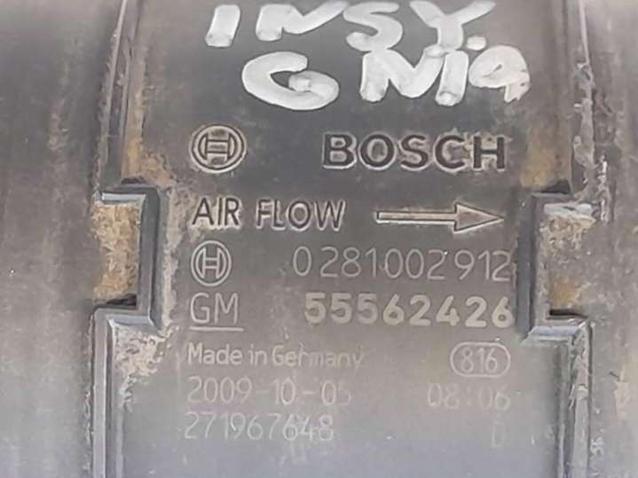 0281002912 Расходомер воздуха Opel Insignia 1 поколение (2008-2013) 2008г. | Фото № 2 0281002912 Расходомер воздуха Opel Insignia 1 поколение (2008-2013) 2008г. - Фото 2