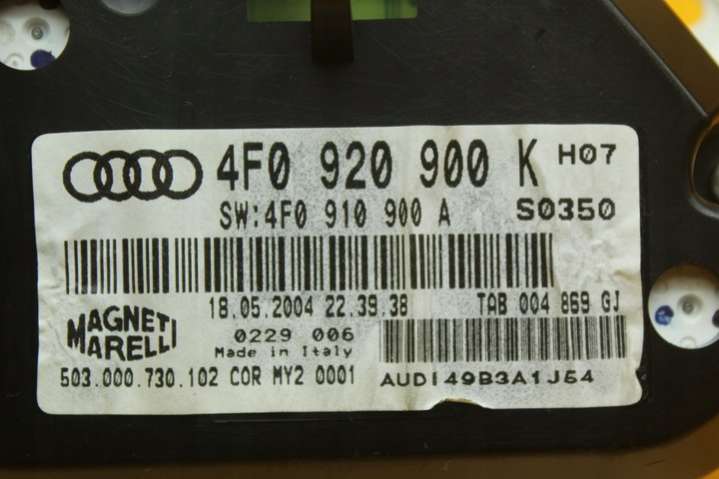 4F0920900K5550007301 Щиток приборов (приборная панель) Audi A6 C6/4F (2004-2008) 2004г. | Фото № 9 4F0920900K5550007301 Щиток приборов (приборная панель) Audi A6 C6/4F (2004-2008) 2004г. - Фото 9