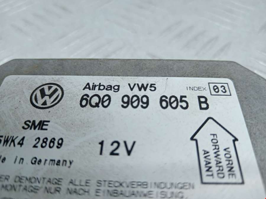 6Q0909605B Блок управления Air Bag Volkswagen Passat 5 (1996-2000) Седан 2000г. | Фото № 4 6Q0909605B Блок управления Air Bag Volkswagen Passat 5 (1996-2000) Седан 2000г. - Фото 4