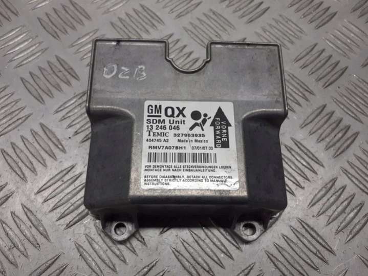 13246046 Блок AirBag Opel Zafira A (1999-2003) 1999г. | Фото № 1 13246046 Блок AirBag Opel Zafira A (1999-2003) 1999г. - Фото 1