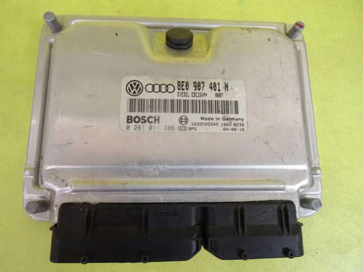 8E0907401N0281011386NR1654 Блок управления двигателем  Audi A4 B6 (2000-2005) 2000г. | Фото № 1  8E0907401N0281011386NR1654 Блок управления двигателем  Audi A4 B6 (2000-2005) 2000г. - Фото 1