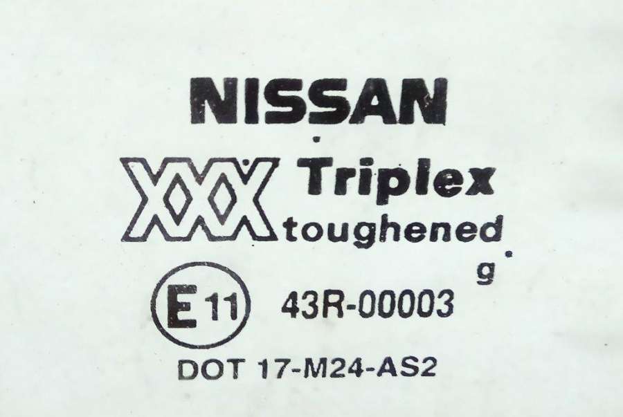 43R-00003 Стекло двери задней левой  Nissan Primera P11 2000г. | Фото № 2  43R-00003 Стекло двери задней левой  Nissan Primera P11 2000г. - Фото 2