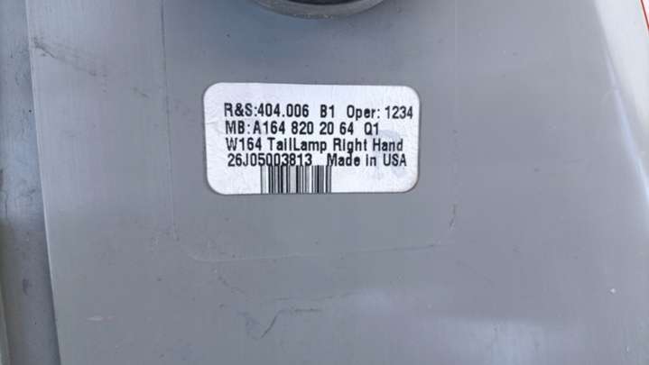A1648202064A563SS Фонарь задний правый Mercedes ML W164 (2005-2008) 2005г. | Фото № 3 A1648202064A563SS Фонарь задний правый Mercedes ML W164 (2005-2008) 2005г. - Фото 3