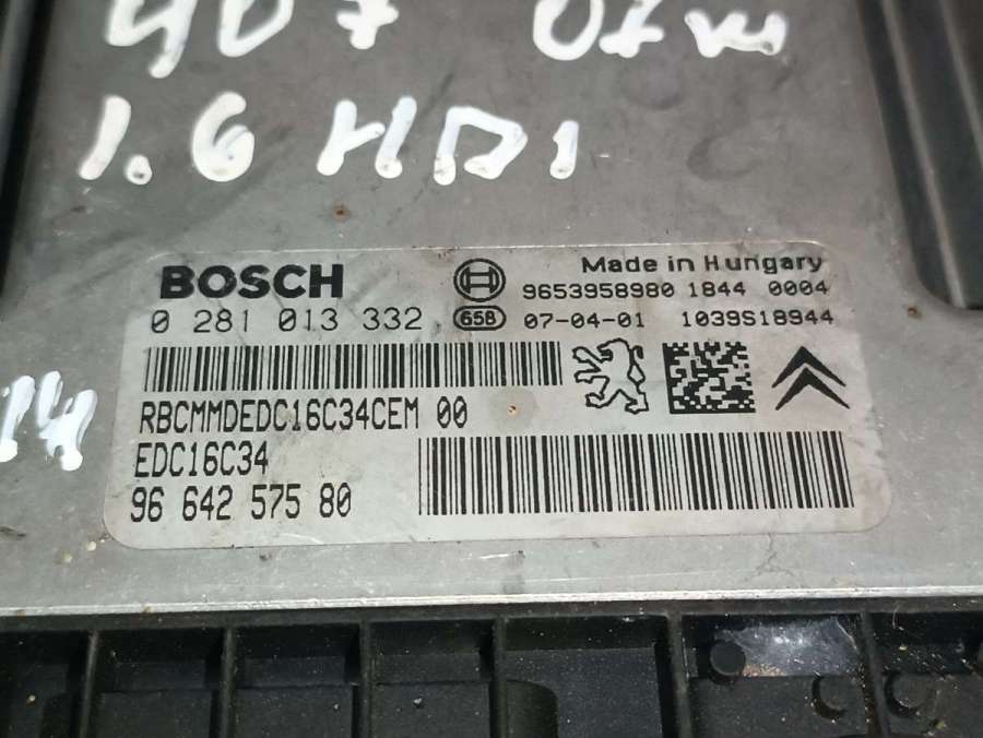 02810133329653958980 Блок управления двигателем Peugeot 407 2004г. | Фото № 2 02810133329653958980 Блок управления двигателем Peugeot 407 2004г. - Фото 2