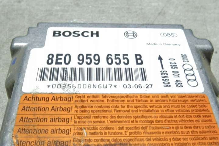 8E0959655B Блок AirBag Audi A4 B6 (2000-2005) 2000г. | Фото № 1 8E0959655B Блок AirBag Audi A4 B6 (2000-2005) 2000г. - Фото 1