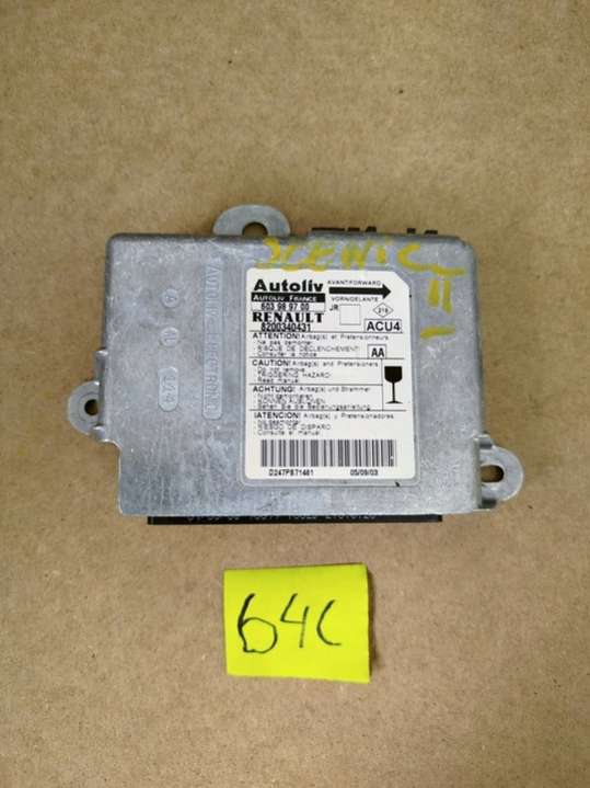 8200340431 Блок AirBag Renault Scenic 2 поколение (2003-2006) 2003г. | Фото № 1 8200340431 Блок AirBag Renault Scenic 2 поколение (2003-2006) 2003г. - Фото 1