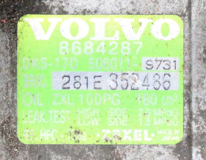 8684287 Компрессор кондиционера  Volvo S60 2 поколение (2010-2013) 2010г. | Фото № 2  8684287 Компрессор кондиционера  Volvo S60 2 поколение (2010-2013) 2010г. - Фото 2