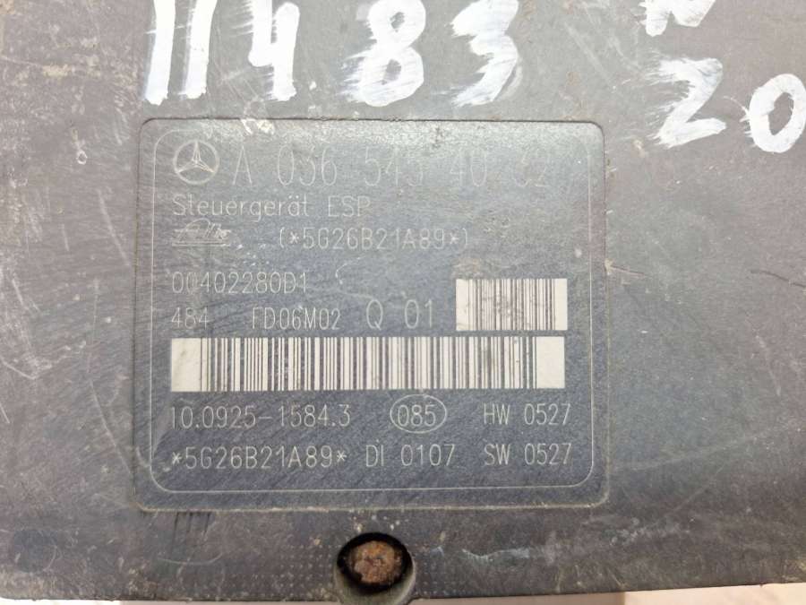 00402280D10064310312A0365454032 Блок ABS  Mercedes-Benz C W203/S203/CL203 2006г. | Фото № 6  00402280D10064310312A0365454032 Блок ABS  Mercedes-Benz C W203/S203/CL203 2006г. - Фото 6