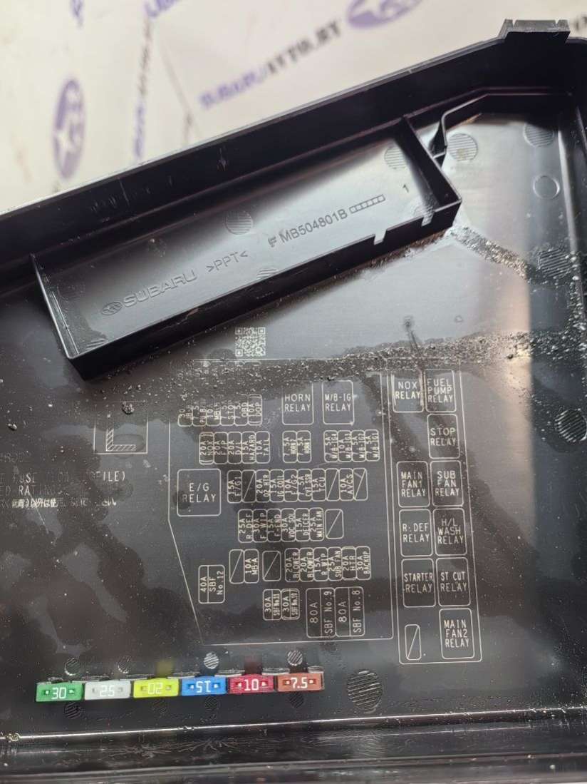 Крышка блока предохранителей Subaru Outback 6 2021г. | Фото № 9 Крышка блока предохранителей Subaru Outback 6 2021г. - Фото 9