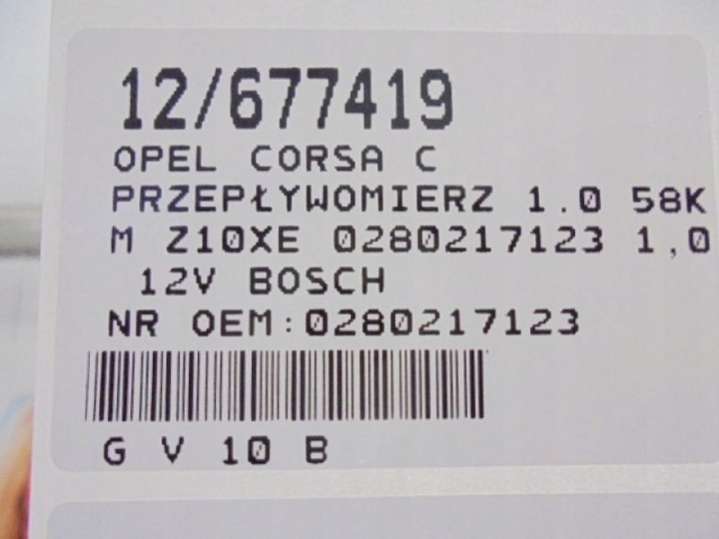 0280217123 Расходомер воздуха Opel Corsa C (2000-2003) 2000г. | Фото № 6 0280217123 Расходомер воздуха Opel Corsa C (2000-2003) 2000г. - Фото 6