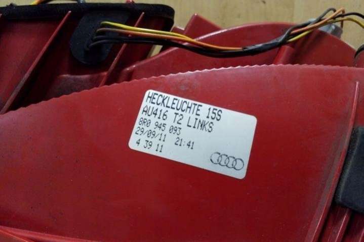 8R0945093 Фонарь задний левый  Audi Q5 8R (2008-2012) 2008г. | Фото № 6  8R0945093 Фонарь задний левый  Audi Q5 8R (2008-2012) 2008г. - Фото 6