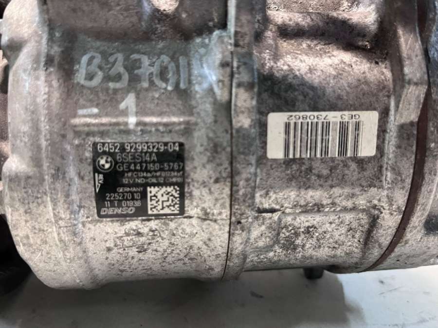 GE447150 6SES14A GE4471505767 6452929932904 9299329 64529299329 Компрессор кондиционера  BMW 1 F20/F21 2019г. | Фото № 2  GE447150 6SES14A GE4471505767 6452929932904 9299329 64529299329 Компрессор кондиционера  BMW 1 F20/F21 2019г. - Фото 2