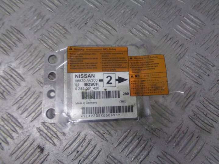 2002-200798820-AV200 Блок AirBag  Nissan Primera P12/W12 (2002-2008) 2002г. | Фото № 1  2002-200798820-AV200 Блок AirBag  Nissan Primera P12/W12 (2002-2008) 2002г. - Фото 1