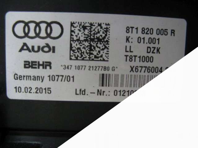 2008-20158T1820005R8T0820521F Отопитель в сборе (печка)  Audi A4 B8/8K (2007-2011) 2007г. | Фото № 9  2008-20158T1820005R8T0820521F Отопитель в сборе (печка)  Audi A4 B8/8K (2007-2011) 2007г. - Фото 9
