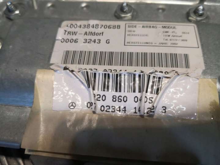 2208600405 Подушка безопасности  Mercedes S W220 (1998-2002) 1998г. | Фото № 4  2208600405 Подушка безопасности  Mercedes S W220 (1998-2002) 1998г. - Фото 4