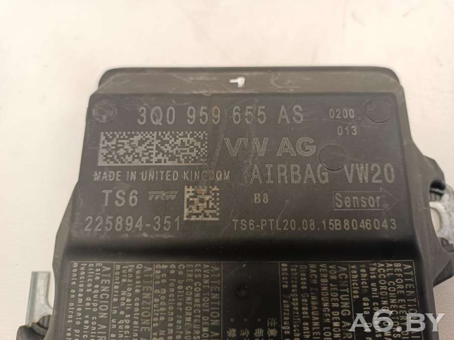 3Q0959655AS Блок AirBag  Skoda Octavia A7 2017г. | Фото № 4  3Q0959655AS Блок AirBag  Skoda Octavia A7 2017г. - Фото 4