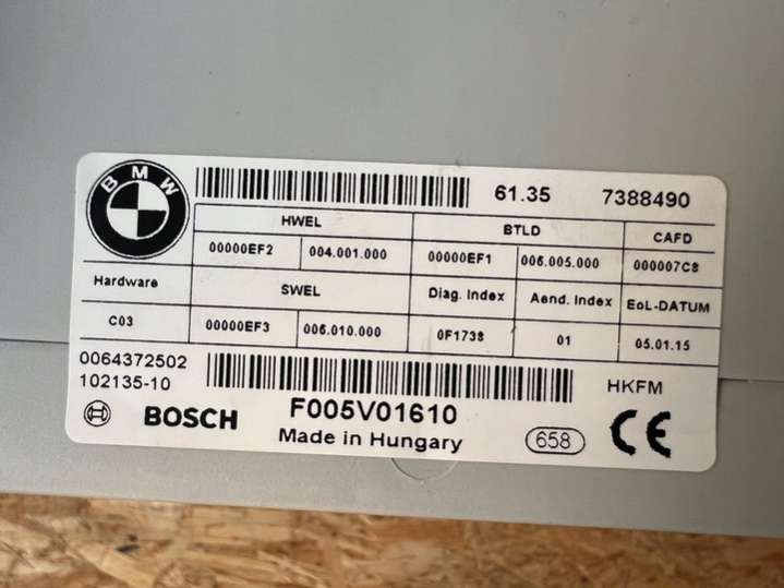 7388490 Блок управления (другие)  BMW X1 F48 (2015-2019) 2015г. | Фото № 3  7388490 Блок управления (другие)  BMW X1 F48 (2015-2019) 2015г. - Фото 3