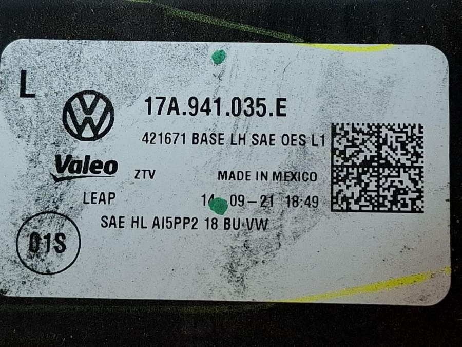 17A.941.035.E Фара левая левой Volkswagen Jetta седан 2019г. | Фото № 10 17A.941.035.E Фара левая левой Volkswagen Jetta седан 2019г. - Фото 10