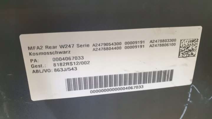 Бампер задний Mercedes B W247 (2018-2022) 2018г. | Фото № 6 Бампер задний Mercedes B W247 (2018-2022) 2018г. - Фото 6