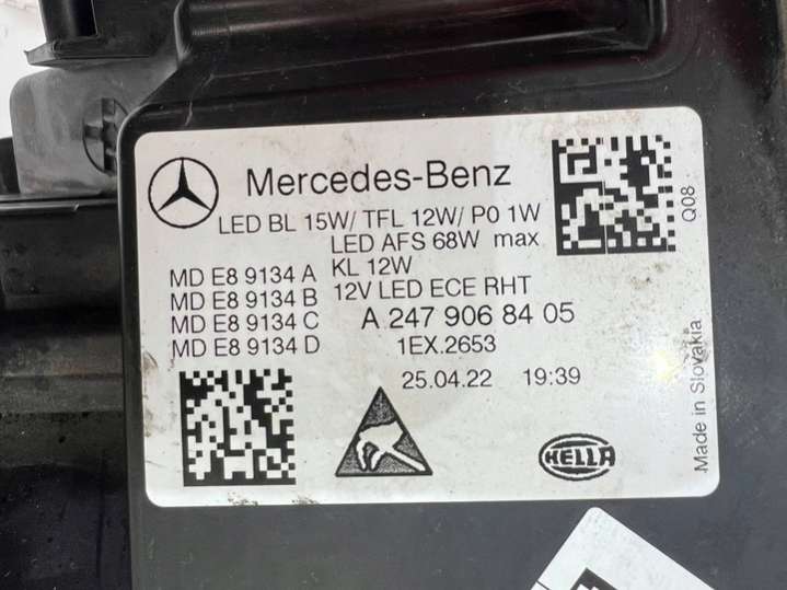 A2479068405NKO4067 Фара правая  Mercedes B W247 (2018-2022) 2018г. | Фото № 7  A2479068405NKO4067 Фара правая  Mercedes B W247 (2018-2022) 2018г. - Фото 7