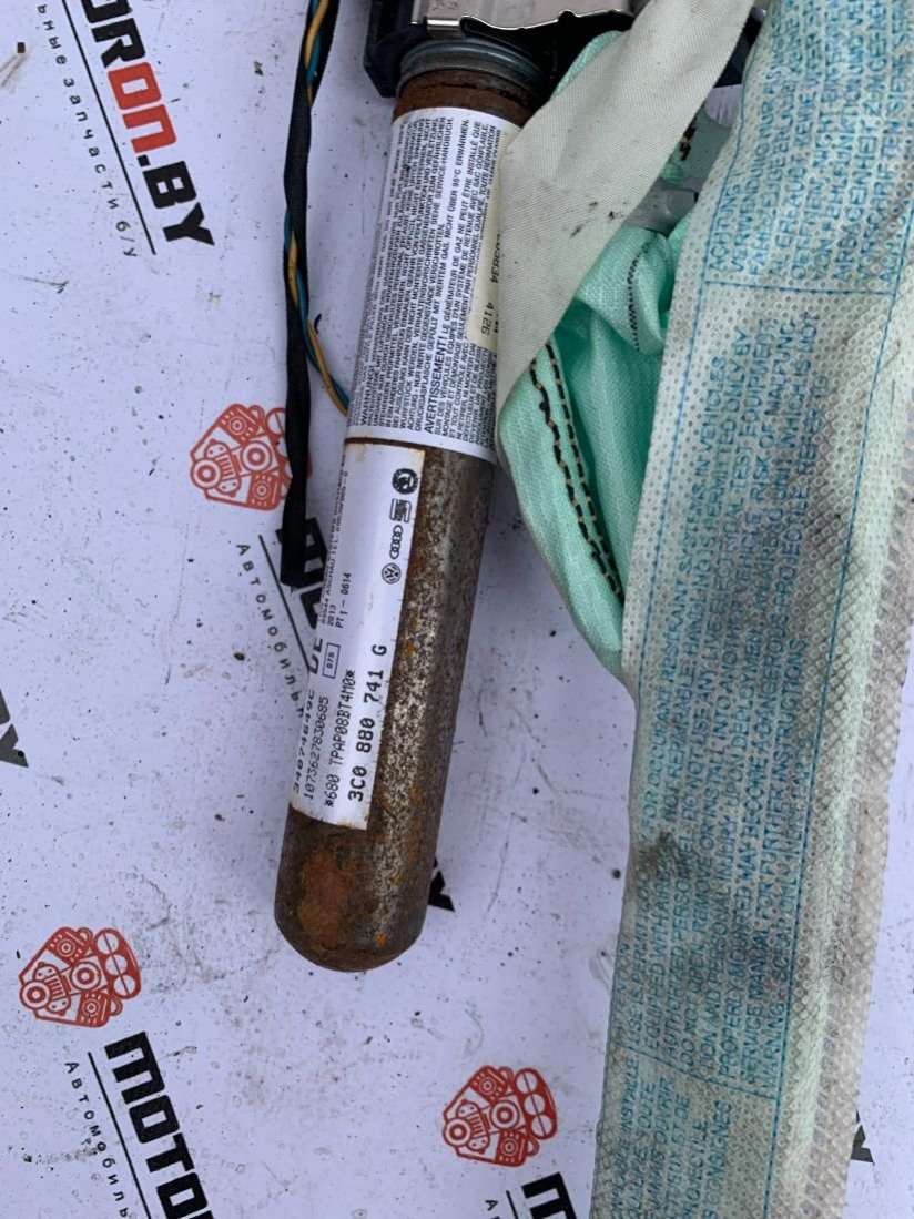 3C0880741G Подушка безопасности боковая (шторка) левая Volkswagen Passat B7 2013г. | Фото № 2 3C0880741G Подушка безопасности боковая (шторка) левая Volkswagen Passat B7 2013г. - Фото 2