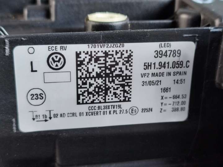 5H1941059C Фара левая Volkswagen Golf 8 поколение (2019-2024) 2019г. | Фото № 7 5H1941059C Фара левая Volkswagen Golf 8 поколение (2019-2024) 2019г. - Фото 7