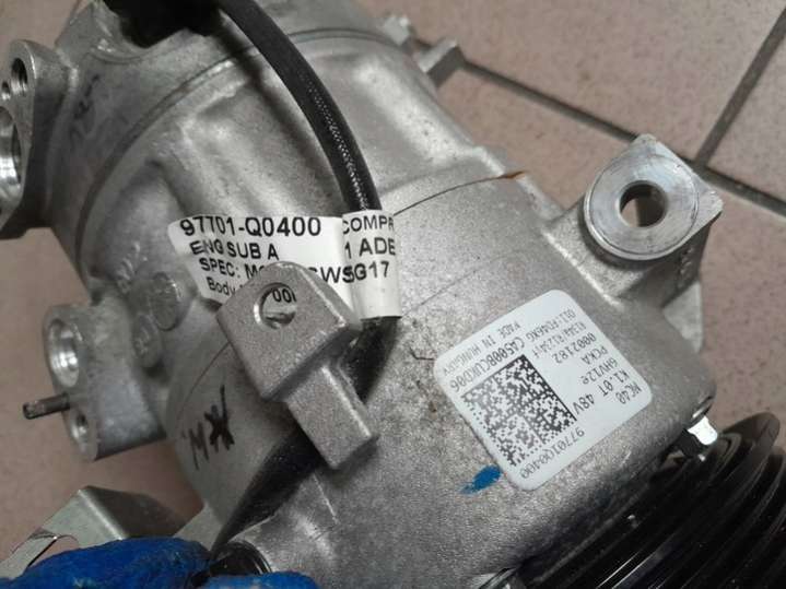 97701Q0400CA500BCUKD0697701-Q0400CA500BCUKD Компрессор кондиционера Hyundai Bayon 1 поколение (2021-2024) 2021г. | Фото № 2 97701Q0400CA500BCUKD0697701-Q0400CA500BCUKD Компрессор кондиционера Hyundai Bayon 1 поколение (2021-2024) 2021г. - Фото 2