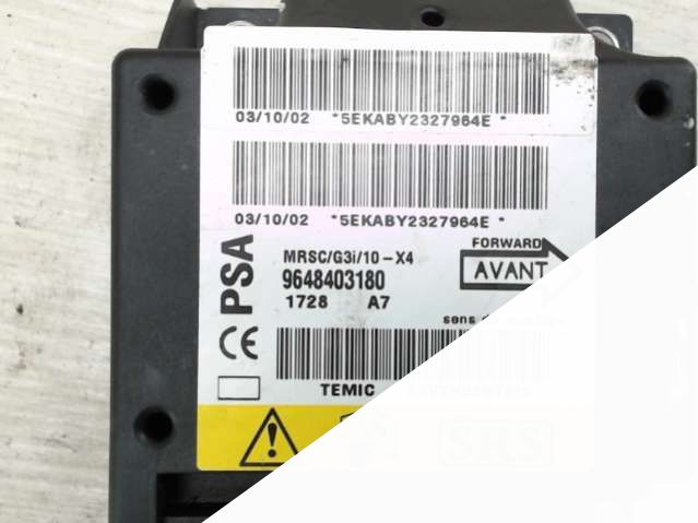 Блок управления air bag Citroen C5 I (2001 - 2004) Хэтчбек (5-дв) 2003г. | Фото № 3 Блок управления air bag Citroen C5 I (2001 - 2004) Хэтчбек (5-дв) 2003г. - Фото 3