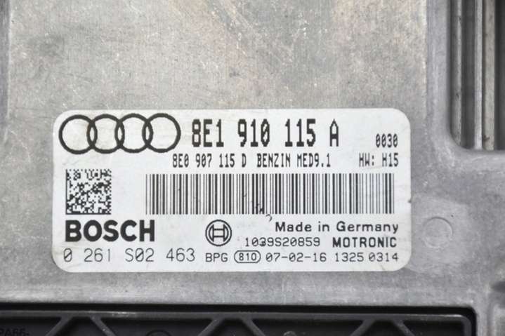 8E1910115A Блок управления двигателем  Audi A4 B7 (2004-2008) 2004г. | Фото № 3  8E1910115A Блок управления двигателем  Audi A4 B7 (2004-2008) 2004г. - Фото 3