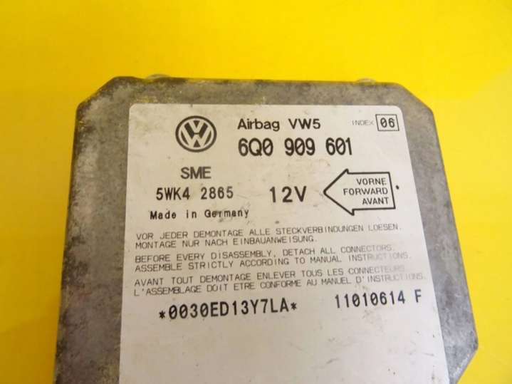 6Q0909601 Блок AirBag  Volkswagen Golf 4 поколение (1997-2004) 1997г. | Фото № 2  6Q0909601 Блок AirBag  Volkswagen Golf 4 поколение (1997-2004) 1997г. - Фото 2