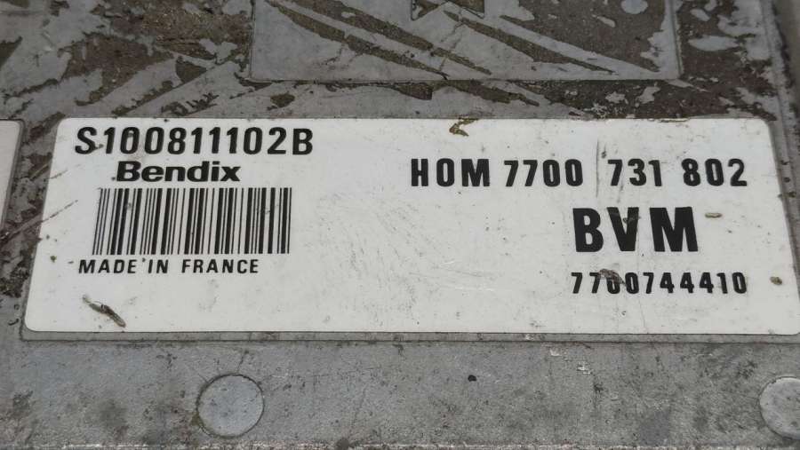 BENDIXHOM77007318027700744410S100811102B Блок управления двигателем  Renault 19 2 1996г. | Фото № 3  BENDIXHOM77007318027700744410S100811102B Блок управления двигателем  Renault 19 2 1996г. - Фото 3