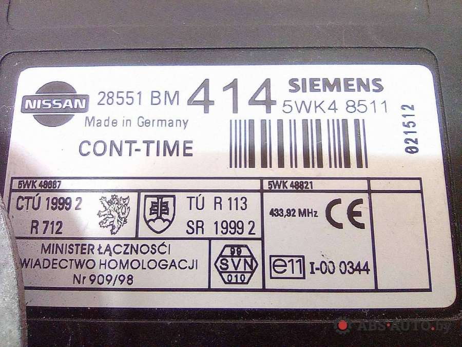 28551BM4145WK48511 Блок комфорта  Nissan Almera N16 седан 2002г. | Фото № 3  28551BM4145WK48511 Блок комфорта  Nissan Almera N16 седан 2002г. - Фото 3