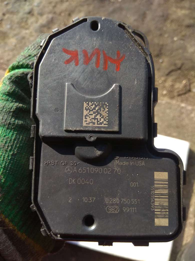 A65109002700280750551 Дроссельная заслонка  Mercedes-Benz Sprinter W906 2008г. | Фото № 3  A65109002700280750551 Дроссельная заслонка  Mercedes-Benz Sprinter W906 2008г. - Фото 3